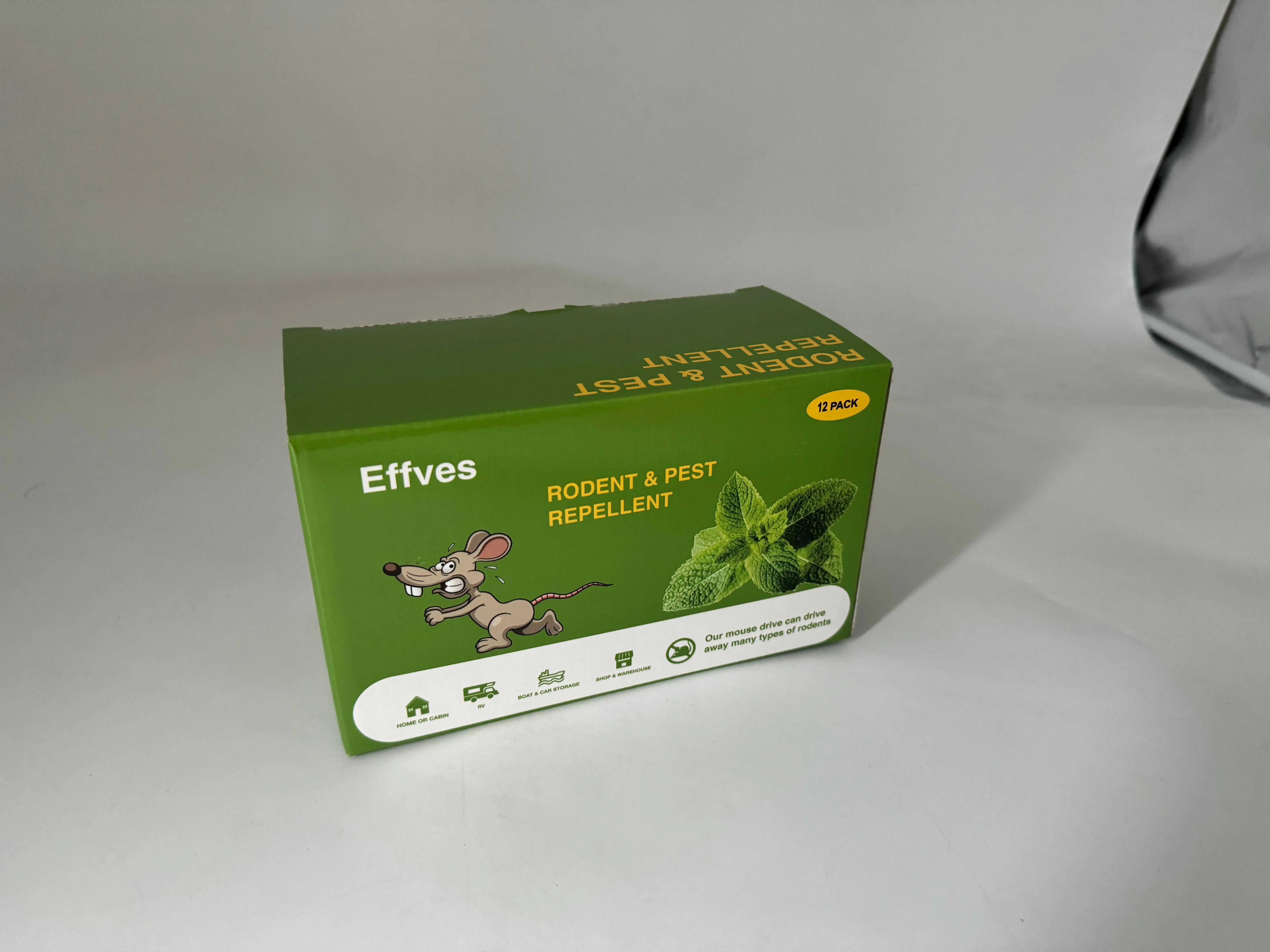 Effves Natural Rodent Repellent Pellets, Pure Plant-Based Peppermint Oil, Safe & Non-Toxic