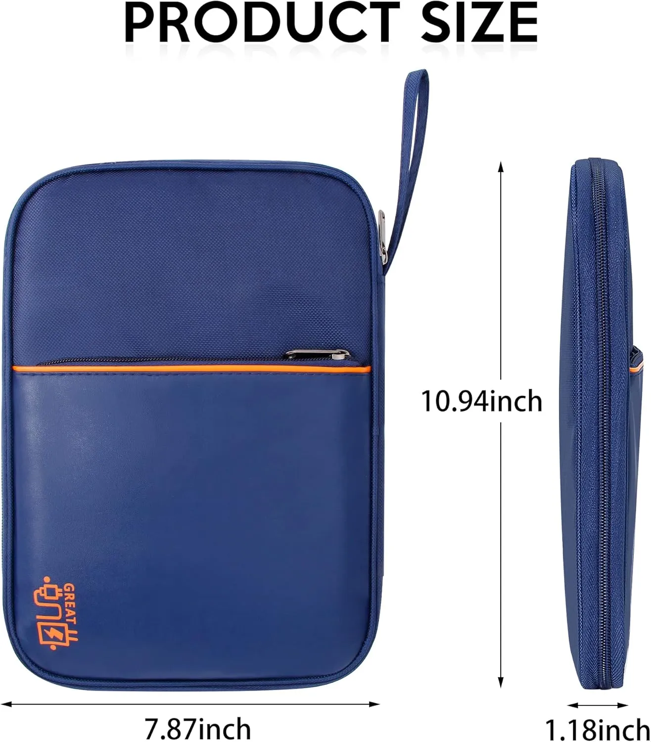 Electronics Organizer Small Travel Cable Organizer Bag Compact Waterproof Electronic Accessories Cord Case for Hard Drives, Cables, Cords, Chargers