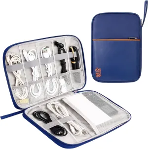 Electronics Organizer Small Travel Cable Organizer Bag Compact Waterproof Electronic Accessories Cord Case for Hard Drives, Cables, Cords, Chargers