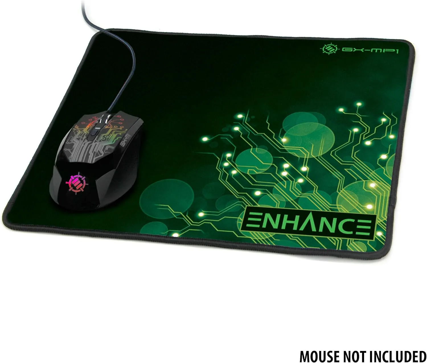 ENHANCE Large Gaming Mouse Mat, Non-Slip Base  Perfect for Gamers and Professional Gamers, for Playing GTA, FIFA 17, Farming Simulator 17, Sims 4 and More PC Games  Green