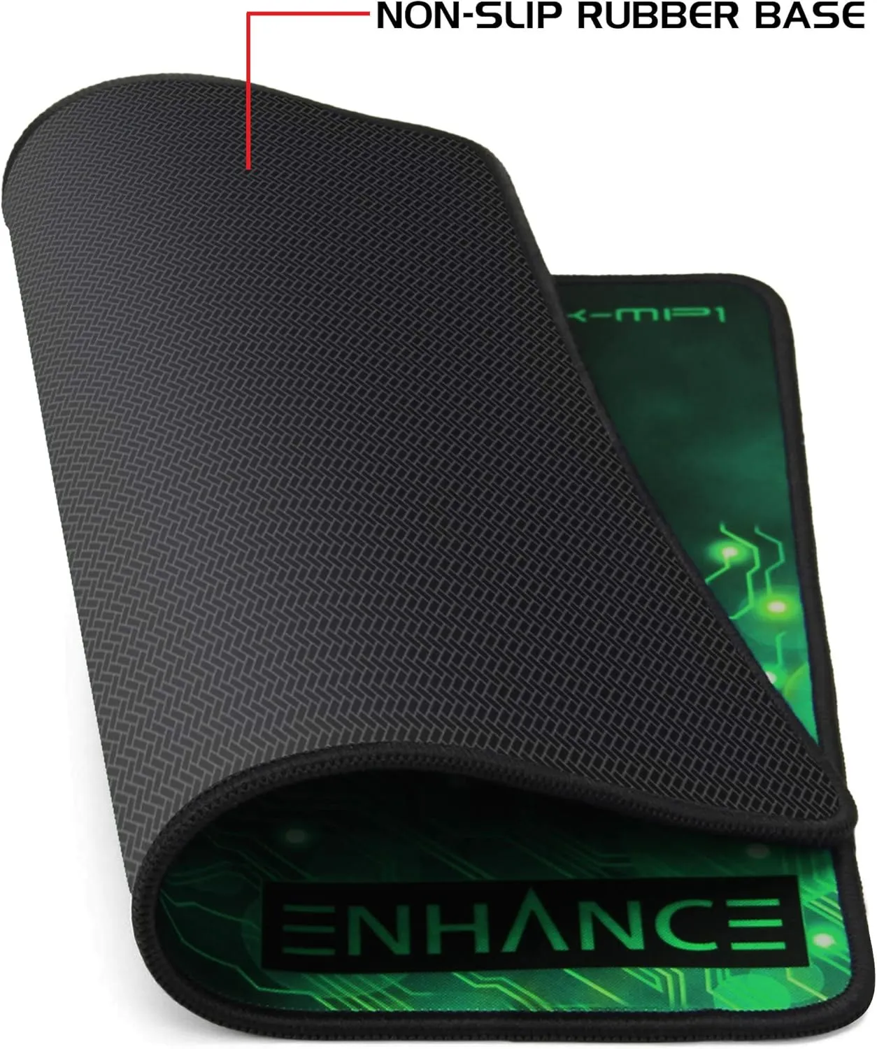 ENHANCE Large Gaming Mouse Mat, Non-Slip Base  Perfect for Gamers and Professional Gamers, for Playing GTA, FIFA 17, Farming Simulator 17, Sims 4 and More PC Games  Green