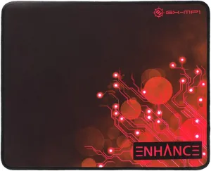 ENHANCE Large Gaming Mouse Pad XL - Big Mouse Mat , Anti-Fray Stitching , Non-Slip Rubber Base , High Precision Tracking for Thick Mousepad Smooth Cloth Fabric Professional Esports Mat (Red)