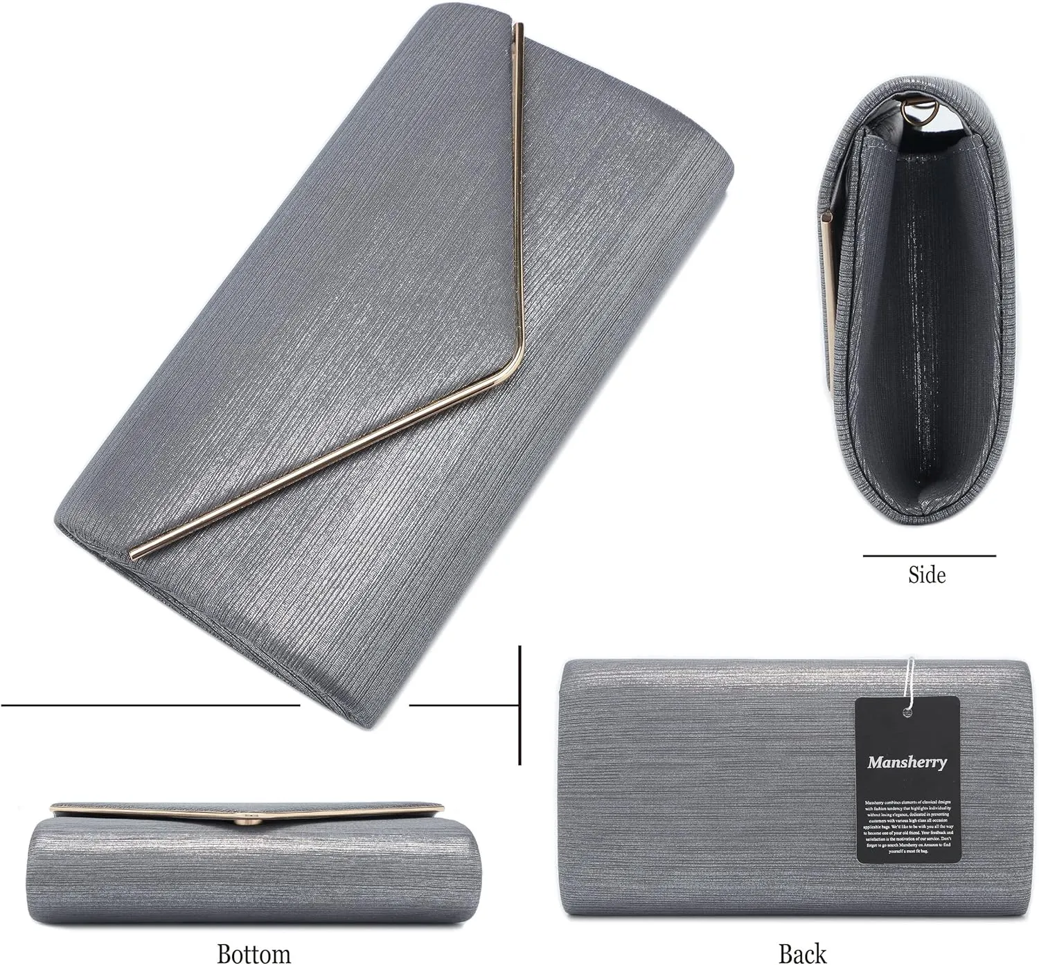 Evening Bag Clutch Purses for Women, Ladies Sparkling Party Handbag Wedding Bag Purse