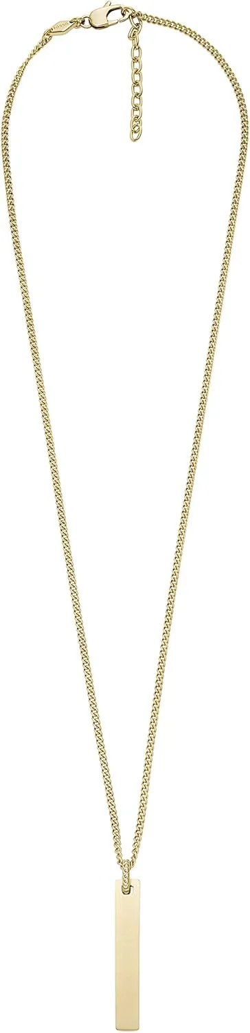 Fossil Men's Stainless Steel or Leather Necklace for Men