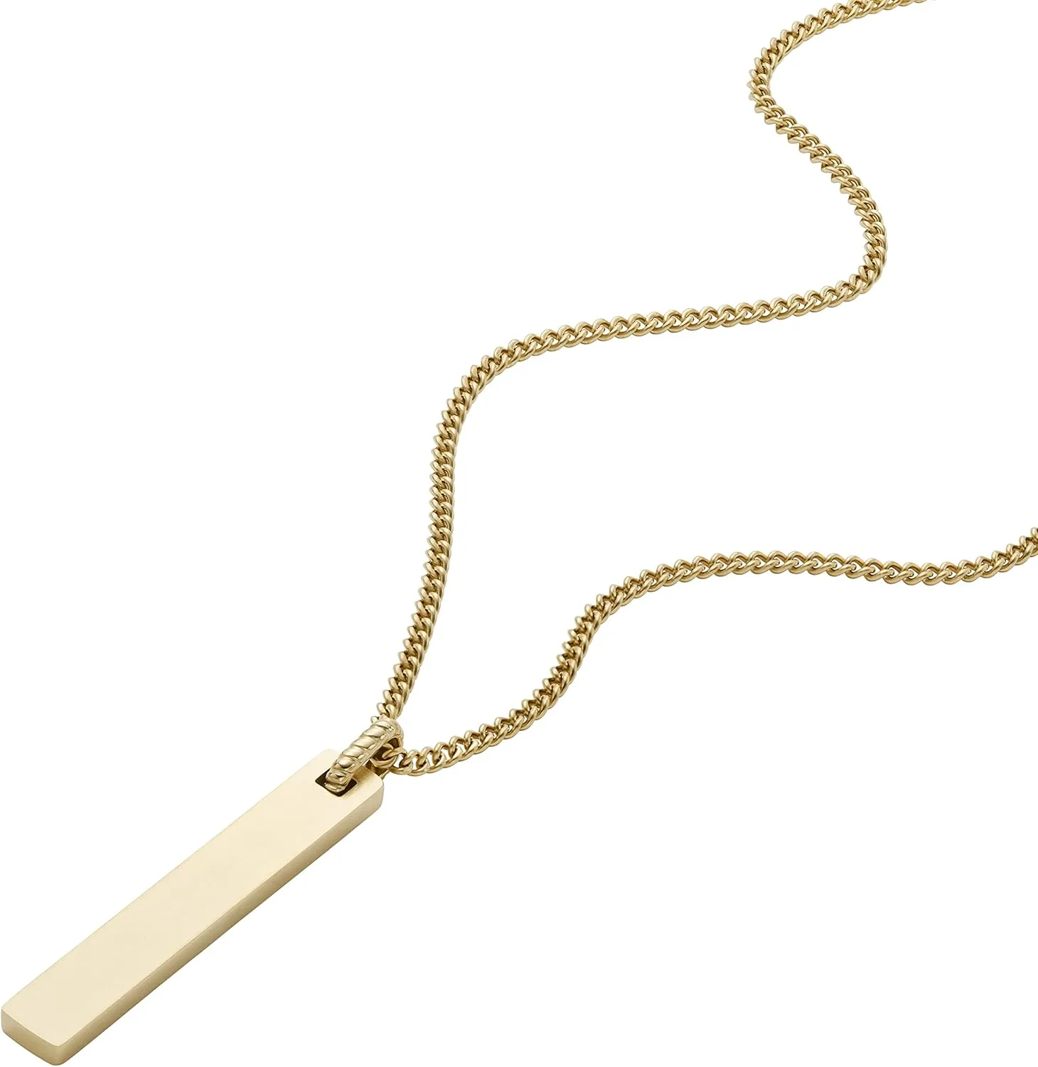 Fossil Men's Stainless Steel or Leather Necklace for Men