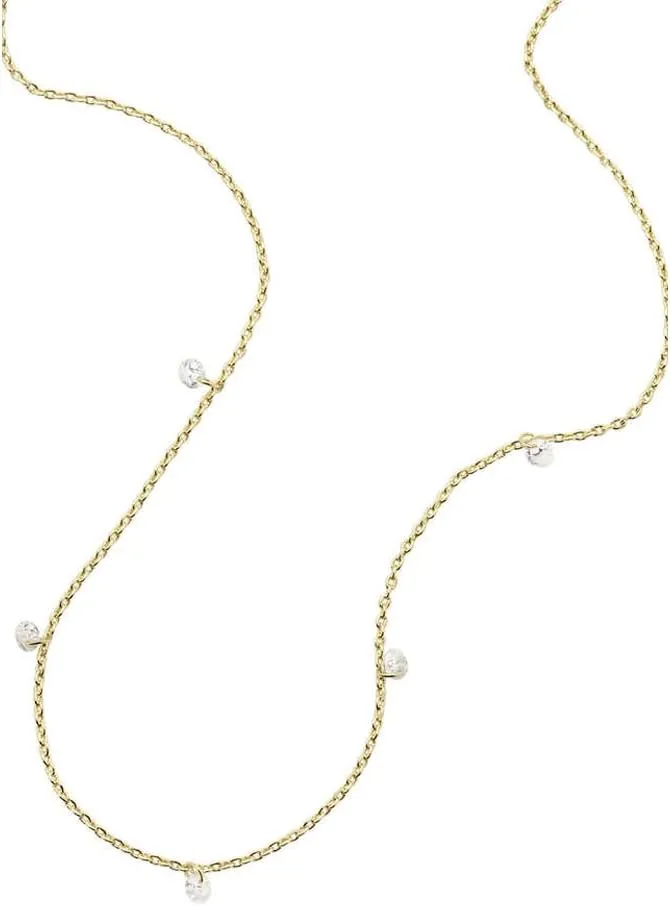 Fossil Women's Gold-Tone Stainless Steel Pendant Chain Necklace for Women