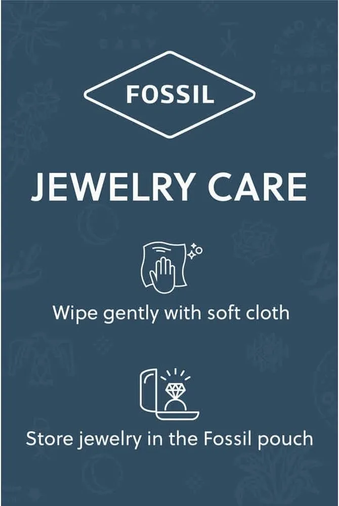 Fossil Women's Gold-Tone Stainless Steel Pendant Chain Necklace for Women