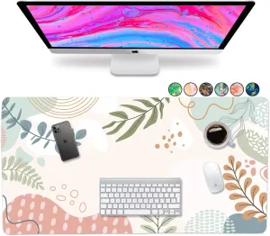 French KOKO Large Desk Mat - XL Desk Pad for Keyboard & Mouse - Cute Home Office Essentials