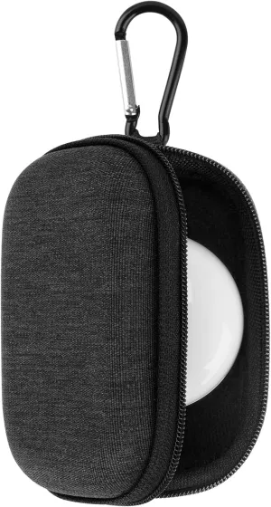 Geekria Shield Earbuds Case Compatible with Audio-Technica, Bose QuietComfort Earbuds Case Replacement Hard Shell Travel Carrying Bag with Carabiner Clip (Dark Grey)