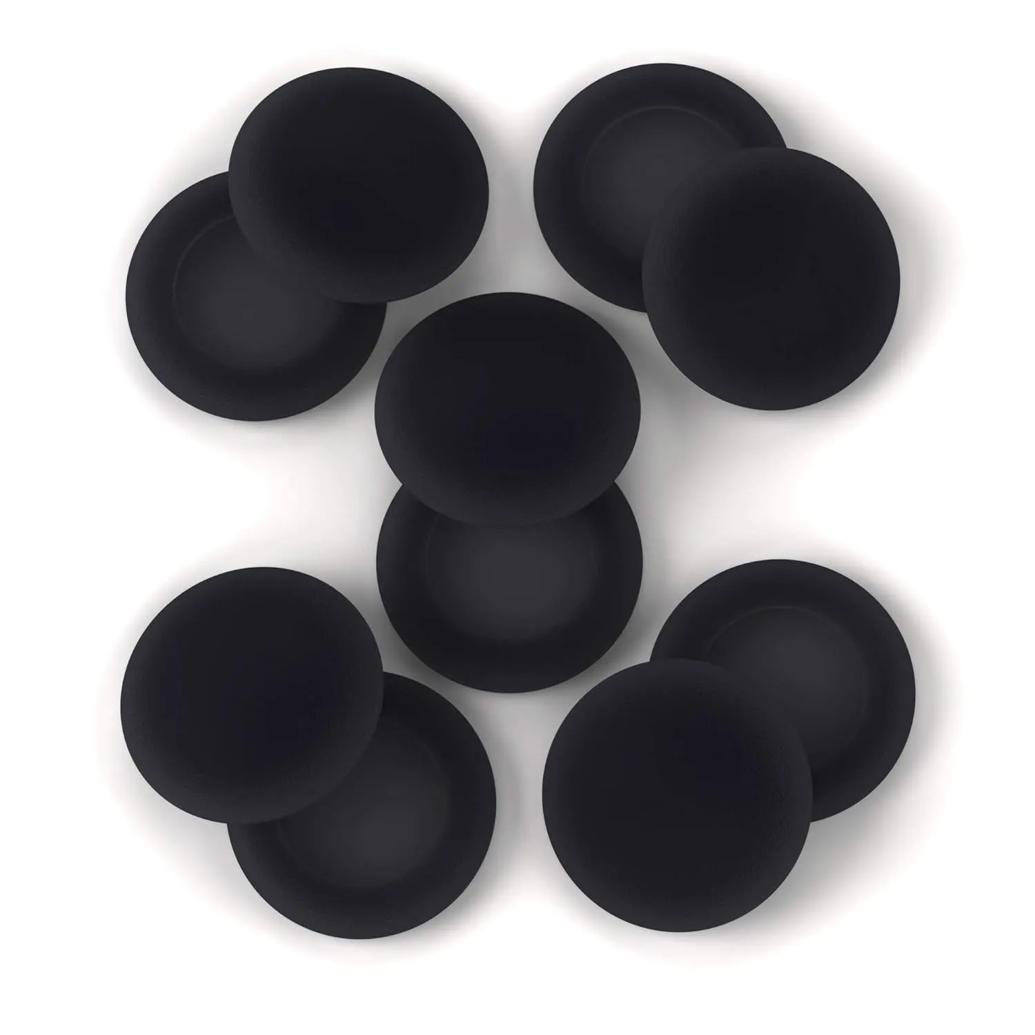Headset Ear Foam Earpads Sponge Cushion Covers (Black) 5 Pairs