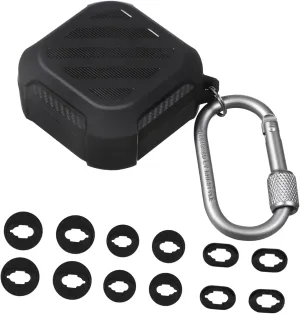 HOMSFOU Buds Case Set Earbuds Case Holder Ear Tips Cover Keychain Sturdy TPU Shell Soft Silicone Tips for Outdoor Office Christmas Birthday Anniversary