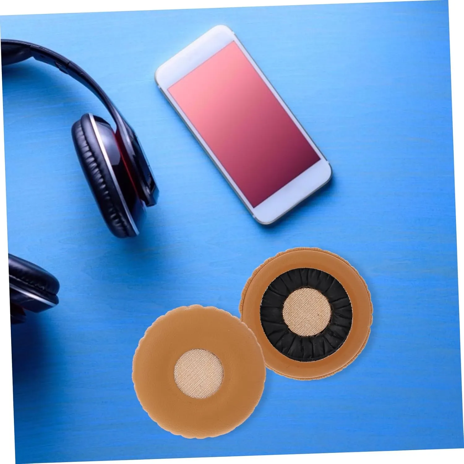 HOMSFOU Ergonomic Headphone Covers Soft Replacement Pads for Y40 Y45bt Ear Cups Cover Repair Parts