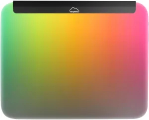 Illuminated Gaming Mouse Mat, Fully Illuminated RGB Gaming Mouse Pad, LED Gaming Pad for Mouse and Keyboard, Chasing Light Mouse Pad, Detachable USB Cable, 18pcs Lights, 14 * 12inches