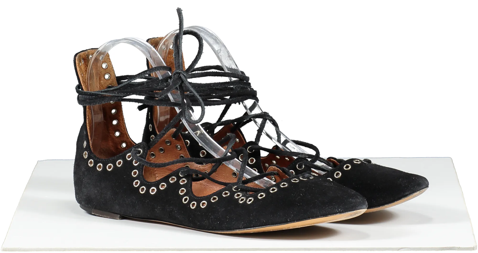 Isabel Marant Black Flat Lace Up Gladiator Sandals UK 6 EU 39 
