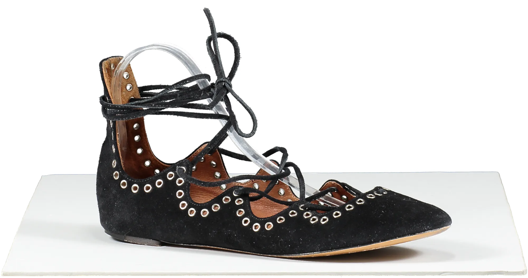 Isabel Marant Black Flat Lace Up Gladiator Sandals UK 6 EU 39 