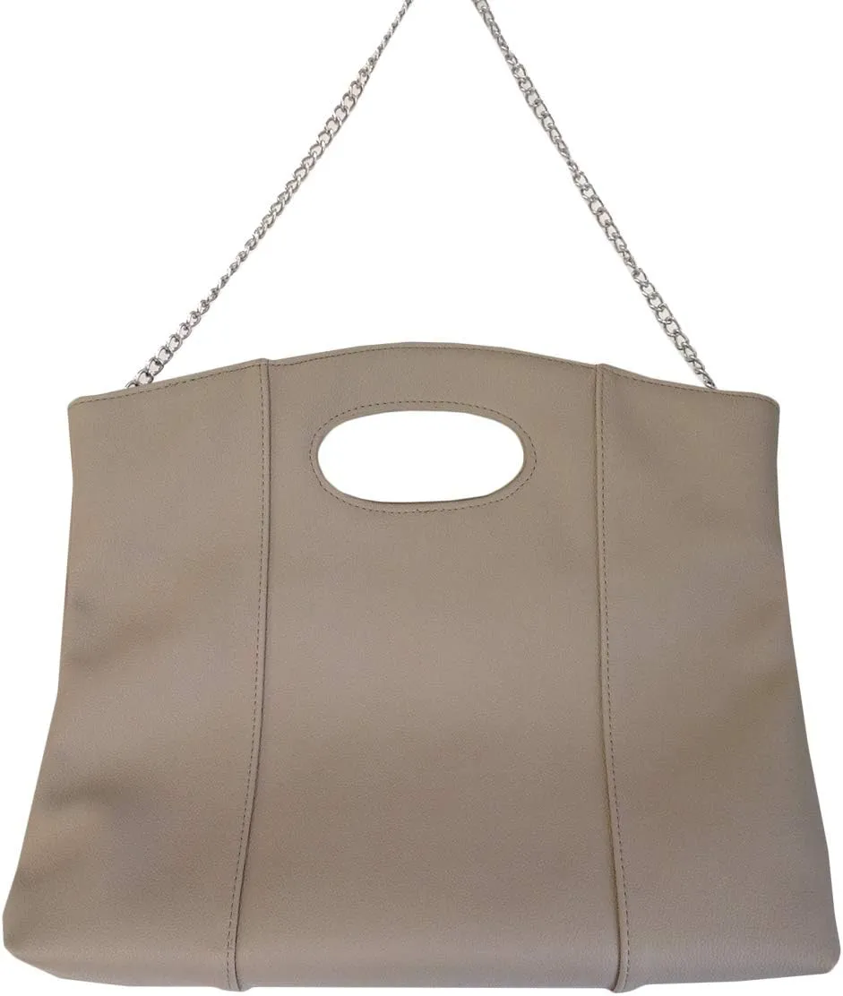 JNB Synthetic Leather Fold Over Clutch
