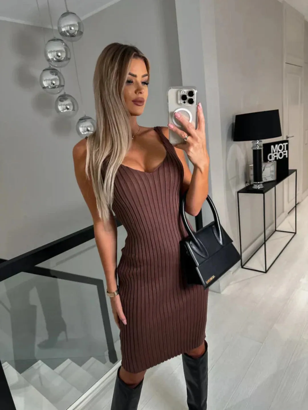 KERSTIN - DRESS WITH LONG SLEEVE TOP