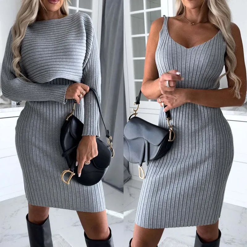 KERSTIN - DRESS WITH LONG SLEEVE TOP
