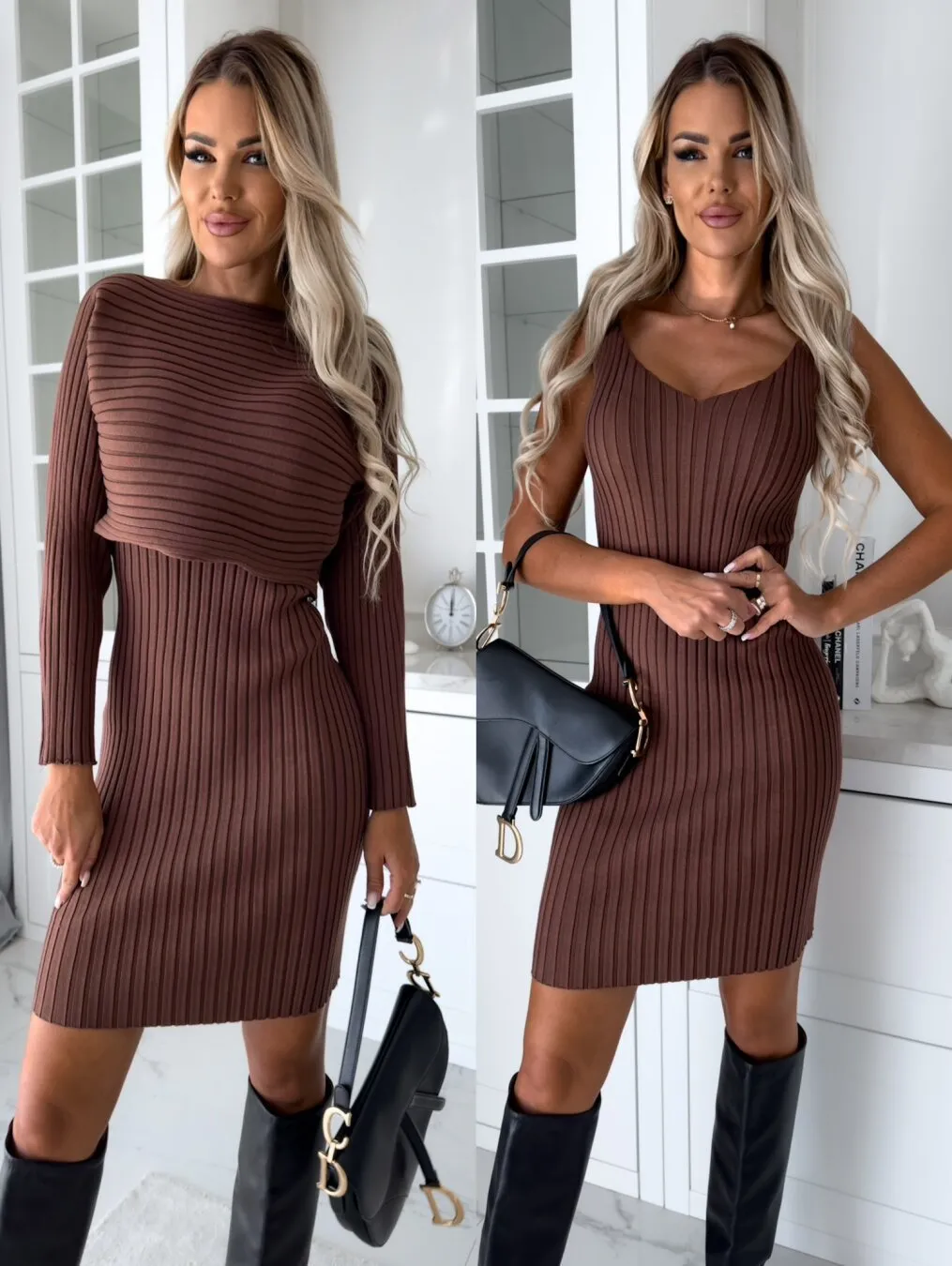 KERSTIN - DRESS WITH LONG SLEEVE TOP