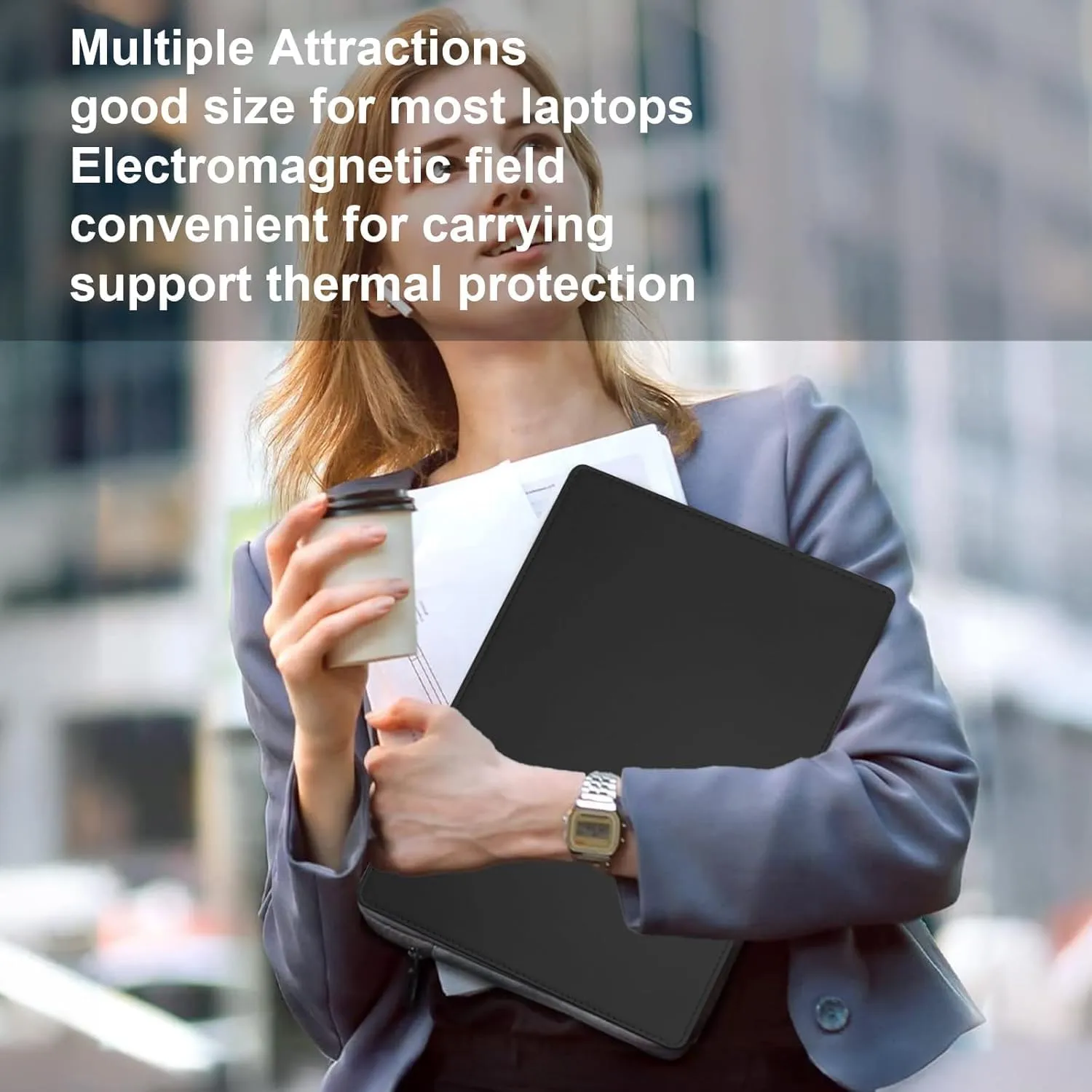 Laptop Protective Pad, Electromagnetic Radiation Laptop Protective Pad, Suitable for Laptops, Tablets, and Mobile Phones, Easy to Carry (7.8x11.8inch Grey)