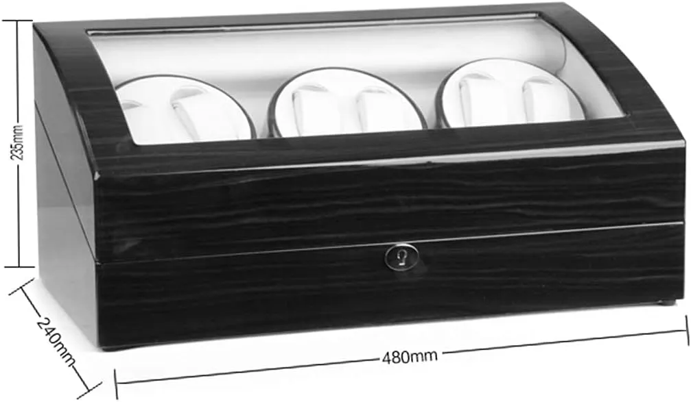 Luxury 6 7 Watch Box Winder with Quiet Motor Mechanical Watch Winder 5 Rotation Mode Setting Luxury Wooden Storage Box Piano Paint