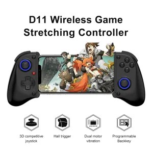 MAGIC BLOCK Mobile Gaming Controller with Hall Effect Joysticks, Multi-Platform Wireless Game Controller, 1500mAh, Bluetooth 5.2, Turbo/Macro, Dual Vibration (Black)