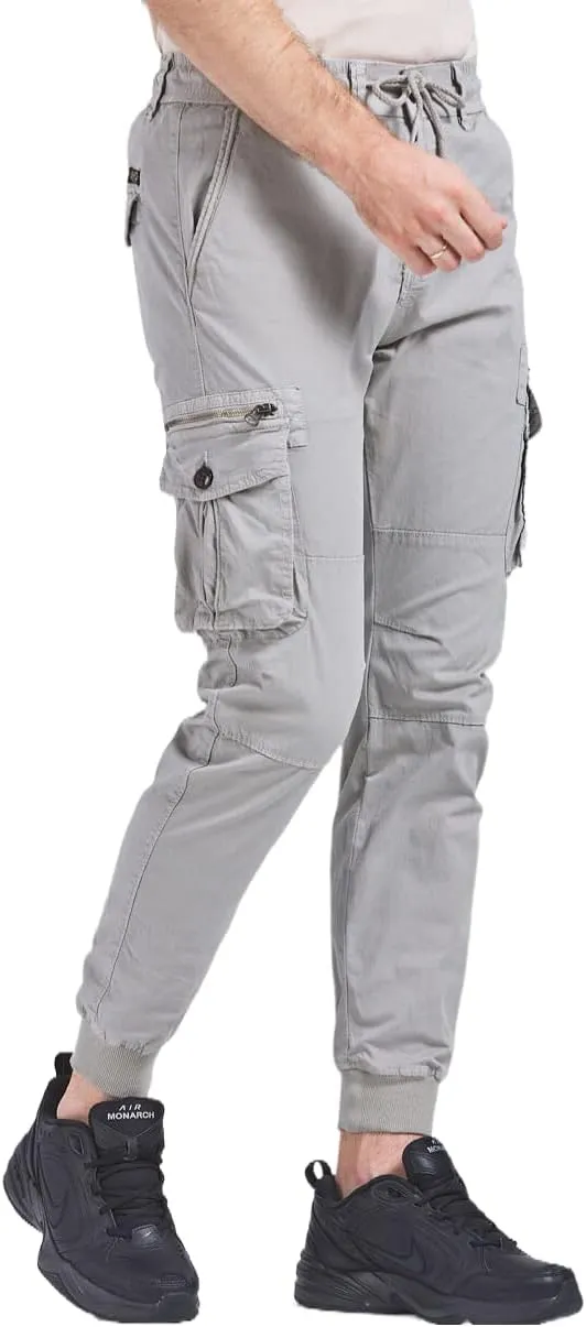 Men's Joggers Work Camo Chino Utility Combat Pants Trousers with Multi Pockets for Spring