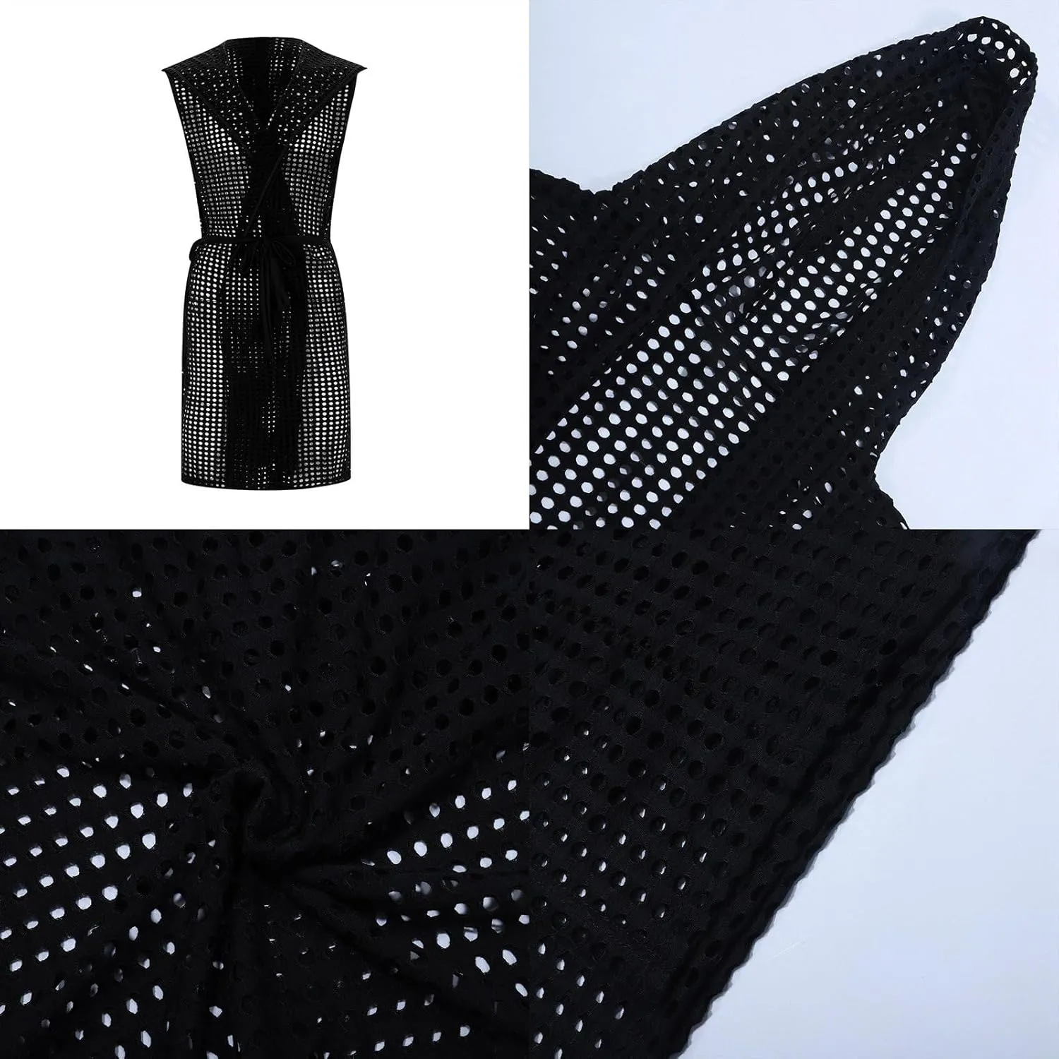 Mens Sexy See Through Towel Bath Robe Rave Hooded Mesh Bathrobe Jacket Fishnet Cardigan Fitted Muscle Top