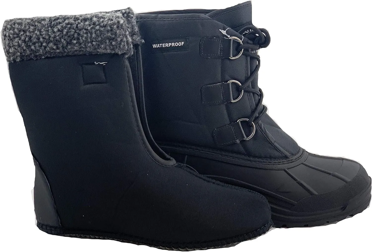 Men's Winter Snow Boots Shoes Waterproof Insulated Lace UP (D,M)