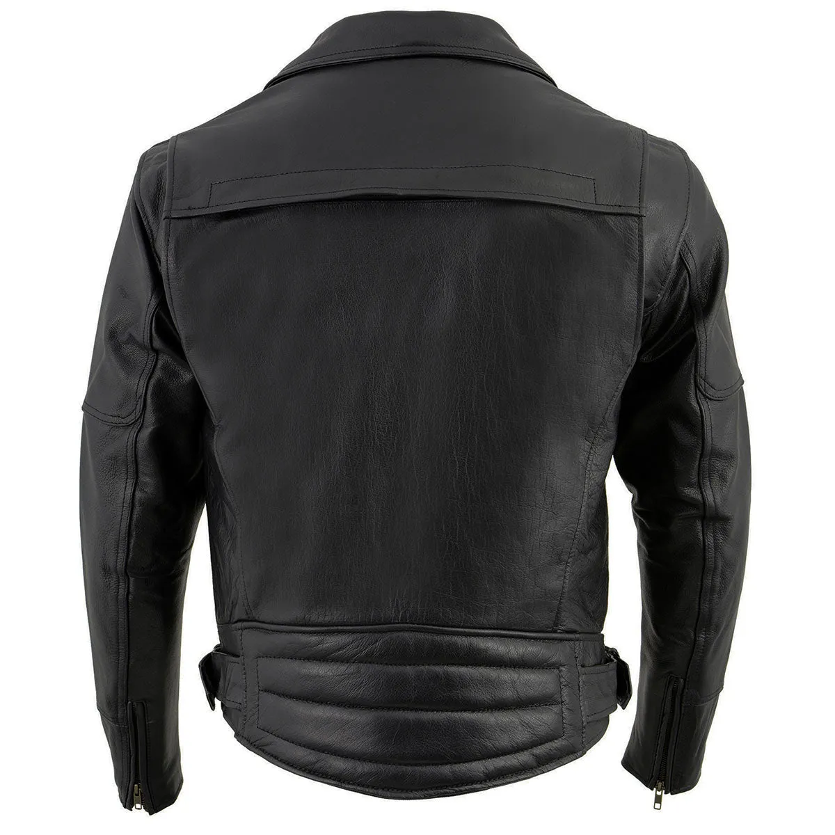 Milwaukee Leather LKM1770 Men's Black Premium Thick Leather Motorcycle