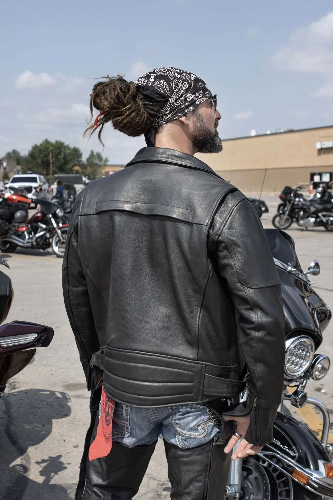 Milwaukee Leather LKM1770 Men's Black Premium Thick Leather Motorcycle