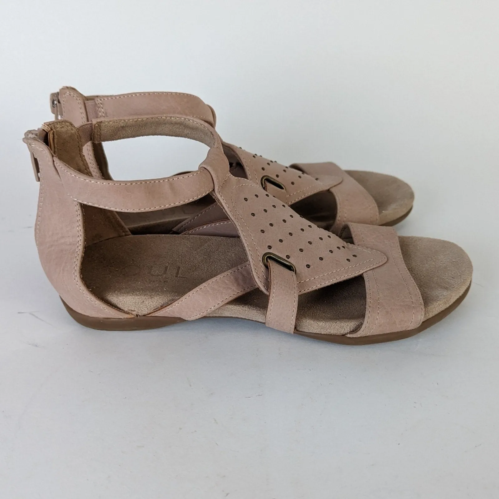 Natural Soul Avonlee Gladiator Sandal - 6.5