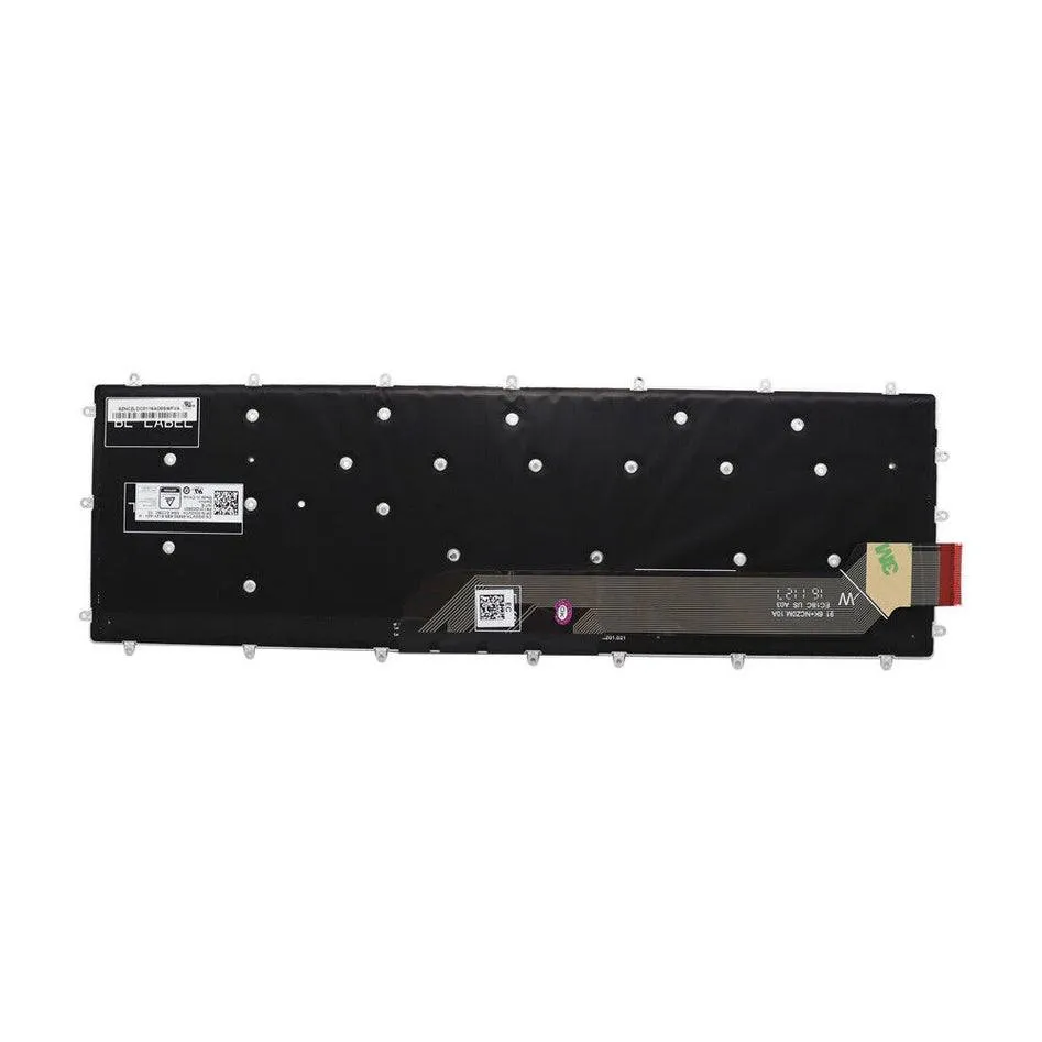 New Backlit Keyboard for Dell Inspiron 5565 5567 5765 5767 7566 7567 black with red letters 3R0JR