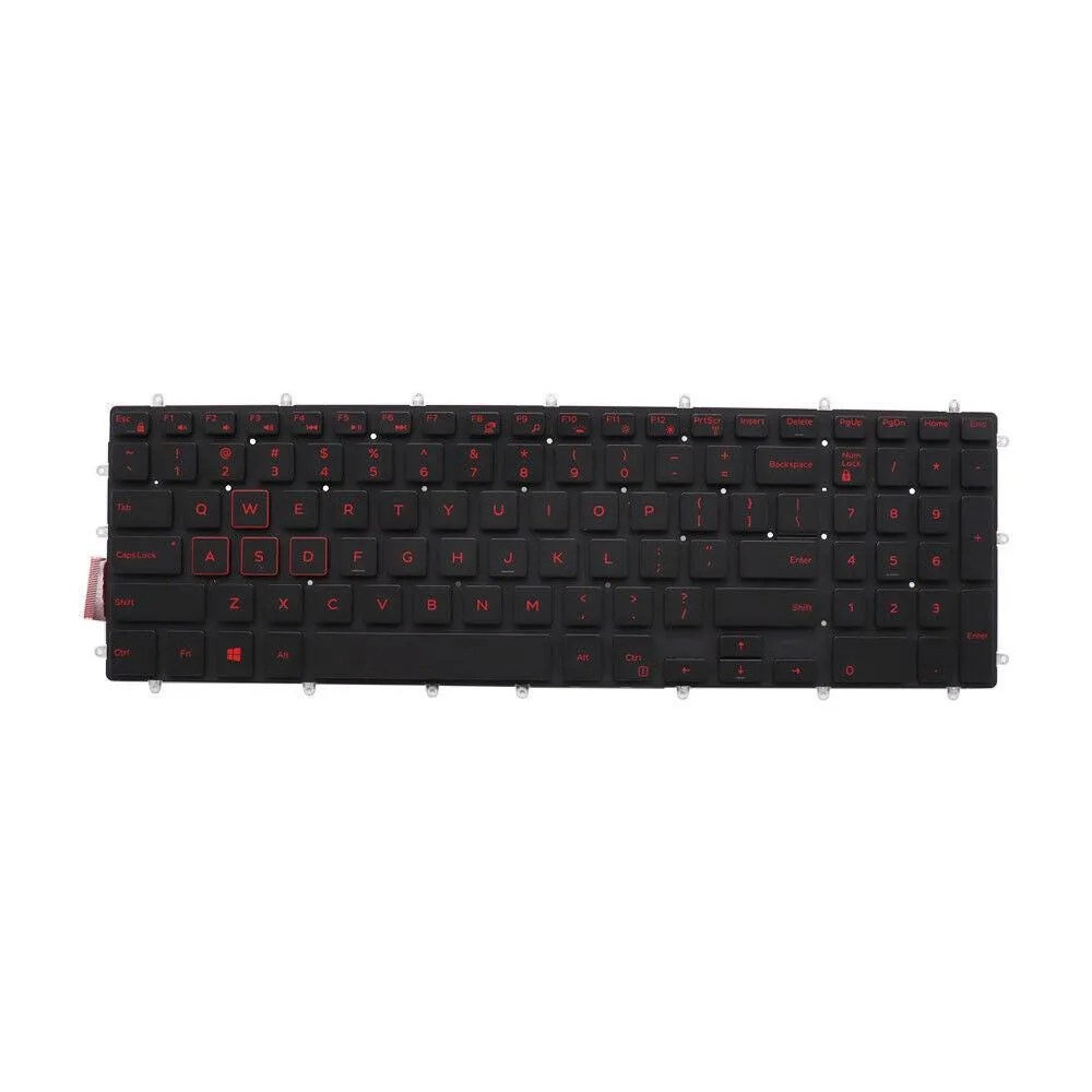 New Dell Inspiron 15 5565 5567 5765 5767 7566 7567 7577 Gaming Red Backlit Keyboard 3R0JR