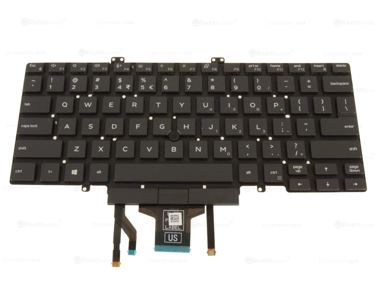 New Dell OEM Latitude 5410 5411 Backlit Laptop Keyboard US INTL Dual Point H168J