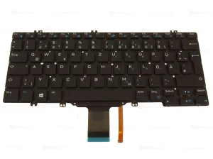 New German Dell OEM Latitude 5289 7280 5280 7380 Laptop Keyboard  Backlight 2TVV1