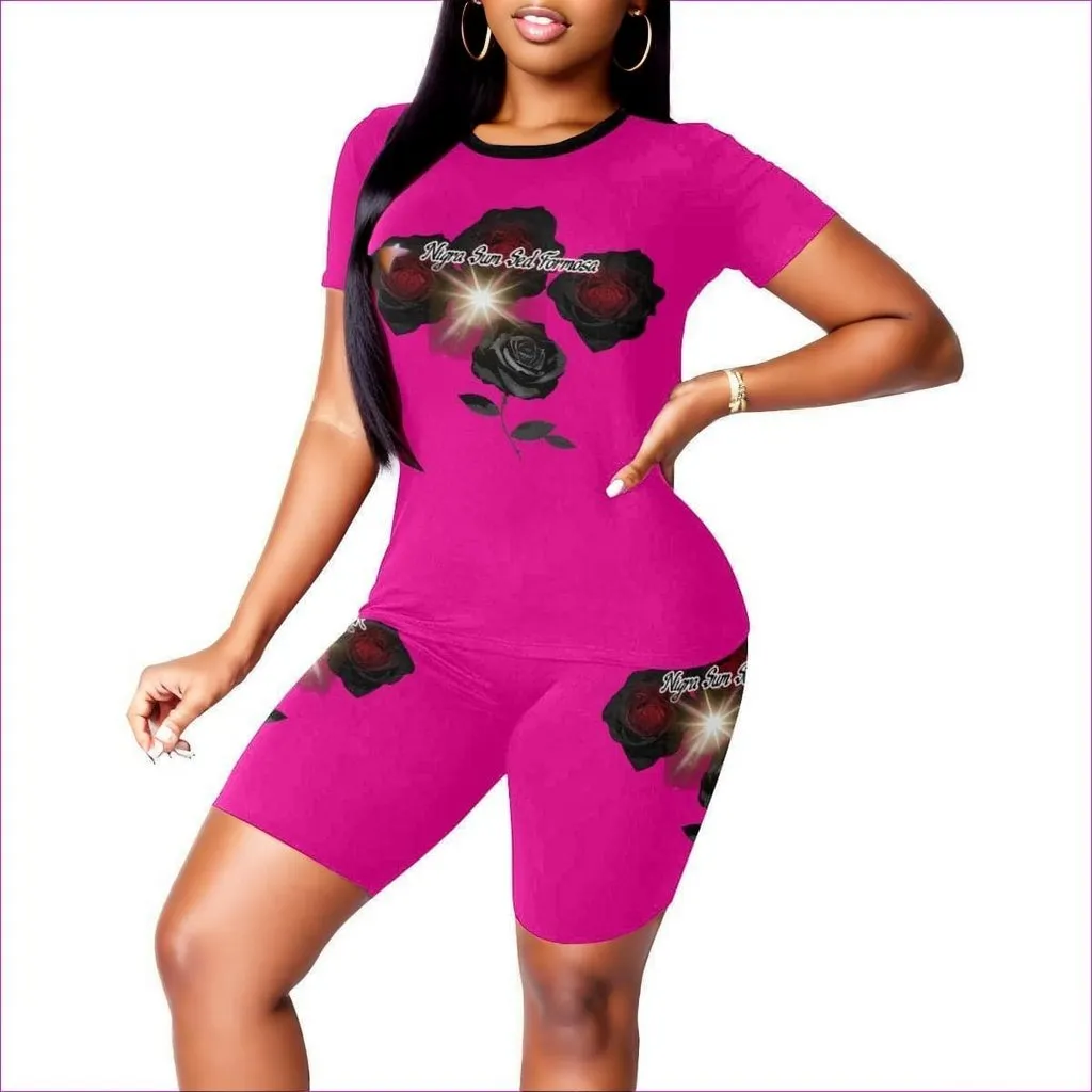 Nigra Sum Sed Formosa Womens Yoga Short Set - 8 colors