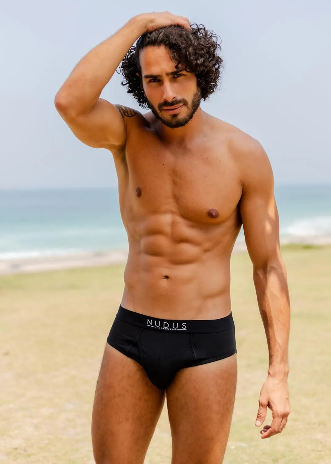 NUDUS Men's Stylish Bamboo Rayon Soft Underwear With Fly - Pack Of 4 Gift Box