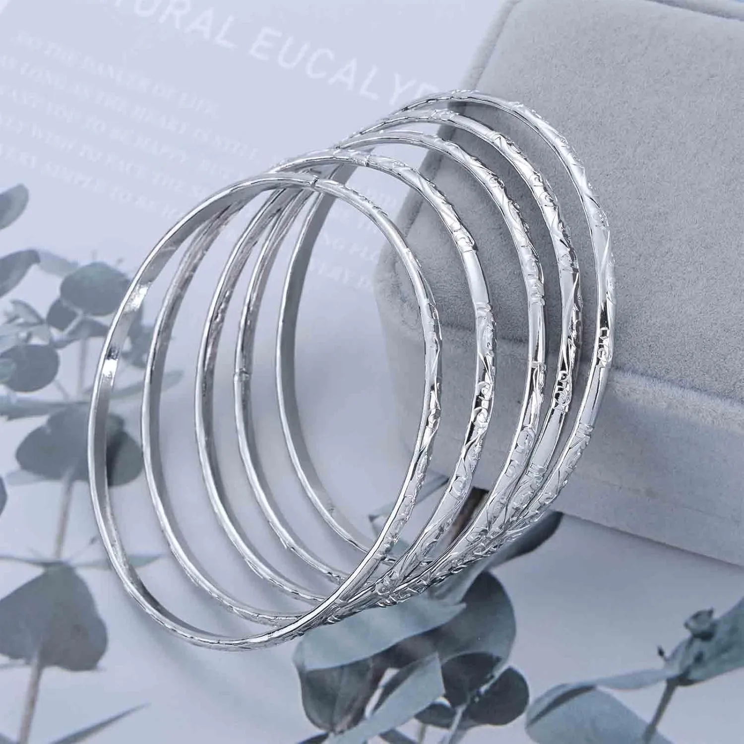 Punk Filled Hammered Bracelet Gold Bangle Bracelet Thin Round Bangle Bracelets Texture Stacking Bracelet Hinged Classic Bracelet Jewelry Set for Women(Gold1)