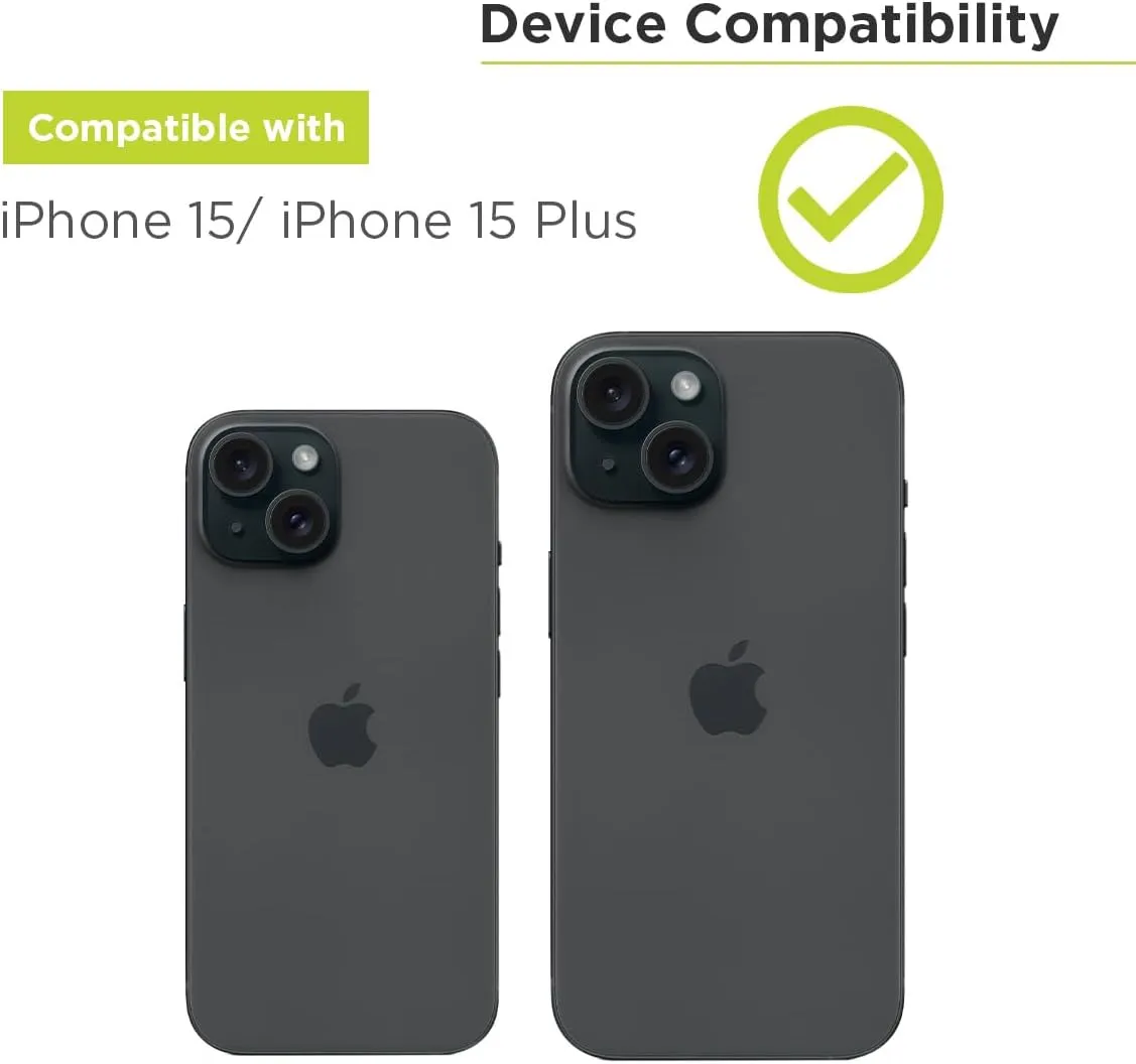 PureGear Camera Lens Protector for Apple iPhone 15 & 15 Plus, Protects Camera Lens from Drops & Scratches, Ultra-Thin HD Tempered Glass Individual Ring Cover Lens Protectors - Gold