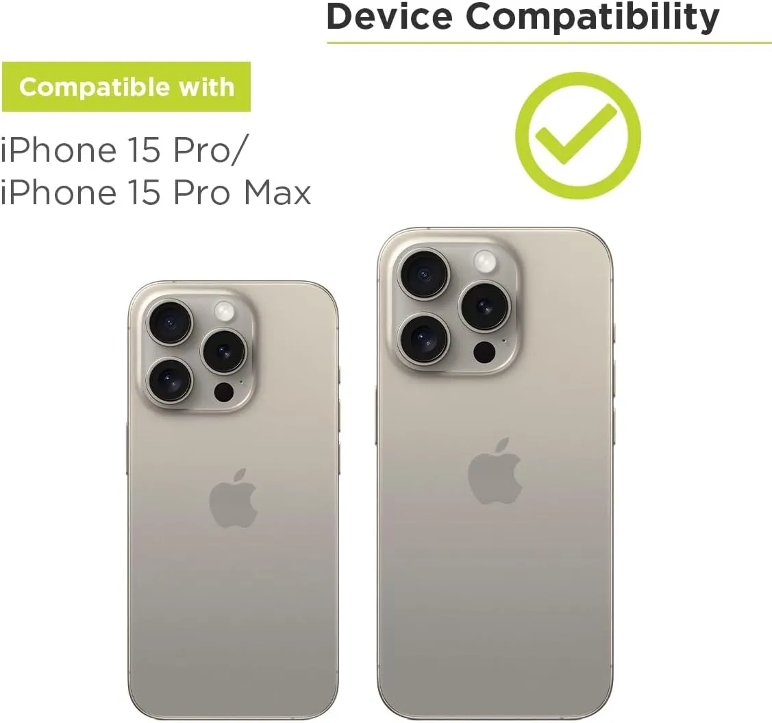 PureGear Camera Lens Protector for Apple iPhone 16Pro, 16ProMax, 15Pro & 15ProMax, Protects Camera Lens from Drops & Scratches, Ultra-Thin HD Tempered Glass Individual Ring Cover Lens Protectors -Gold