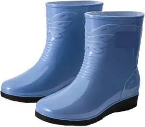 Rain Boots Footwear Women's Short Mid Tube Water Boots Non Slip Rain Boots Waterproof Rubber Shoes Outdoor Work Boots