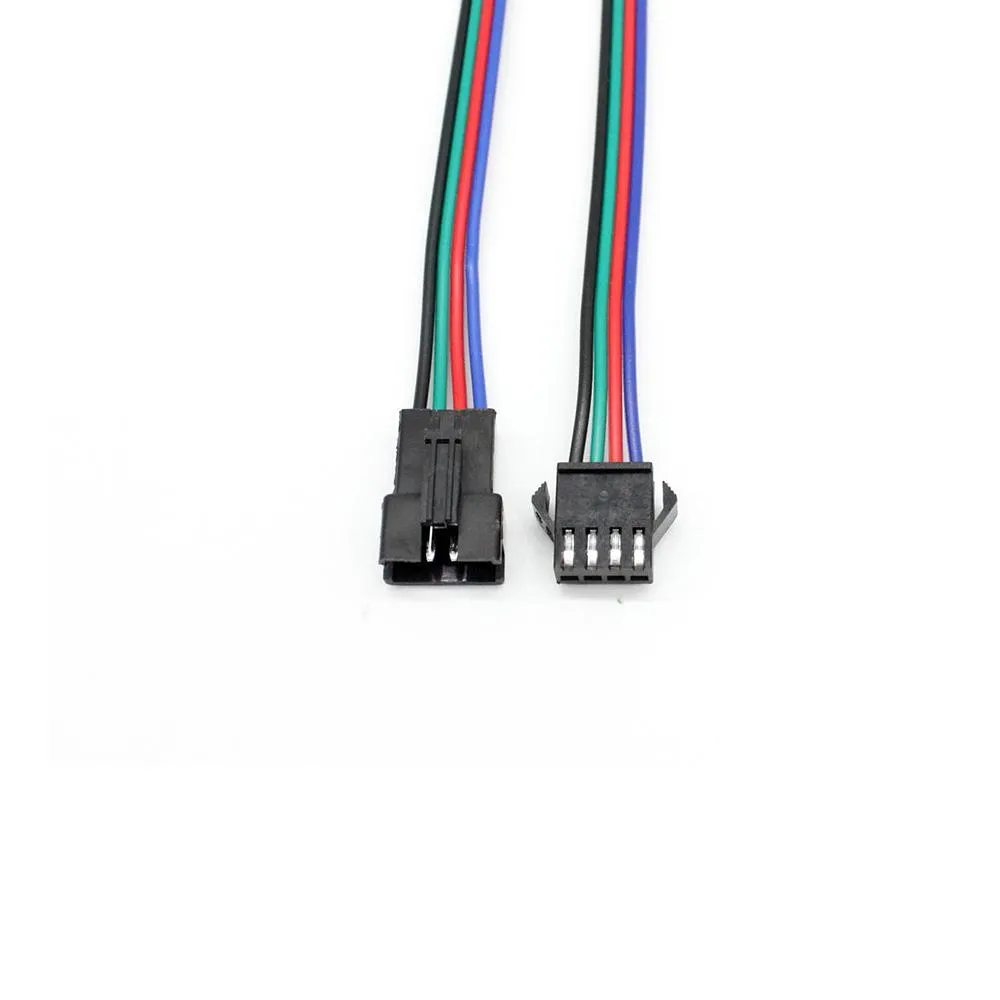 RGB LED Male and Female Power Feeds