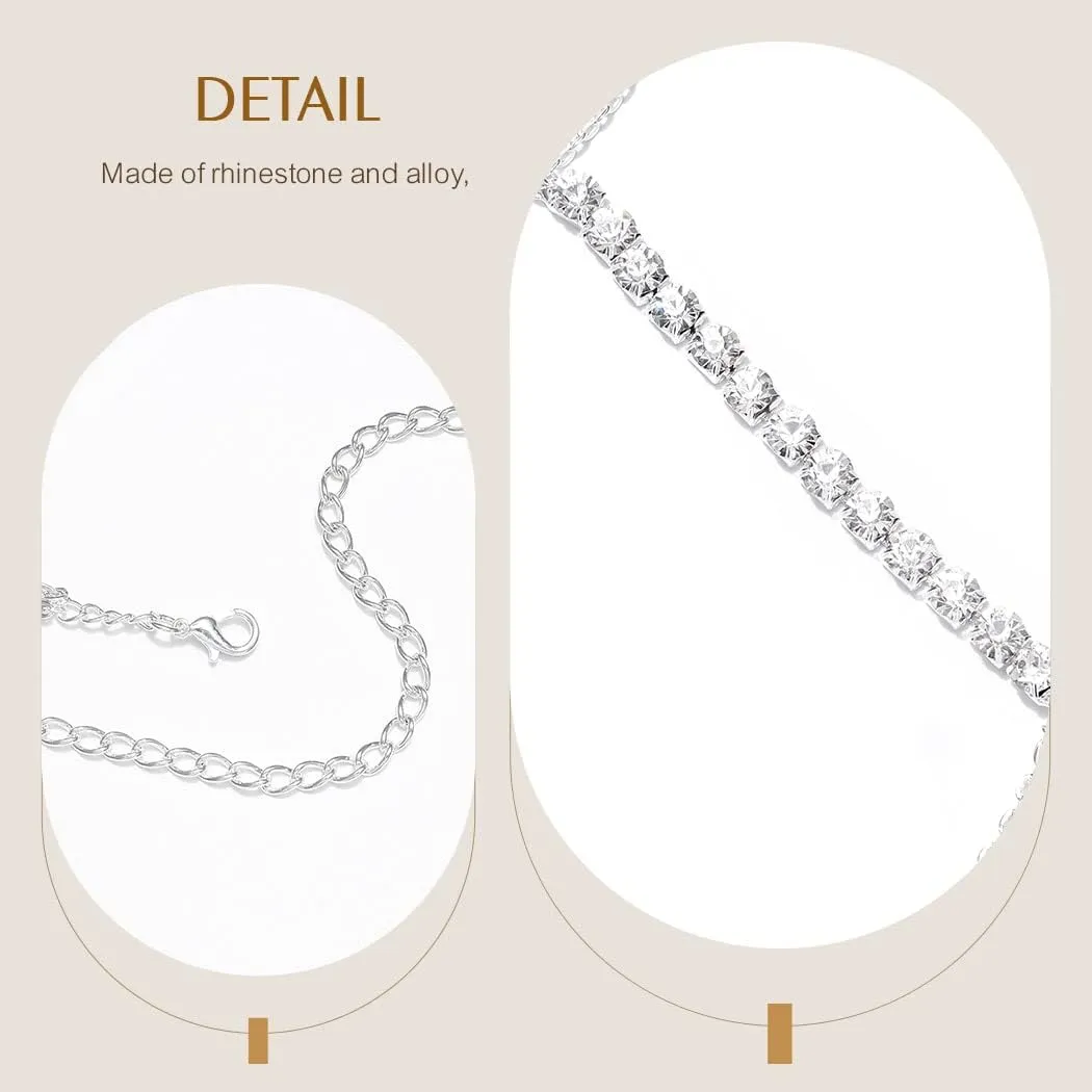 Rhinestone Body Chain Bra Chest Body Jewelry for Women