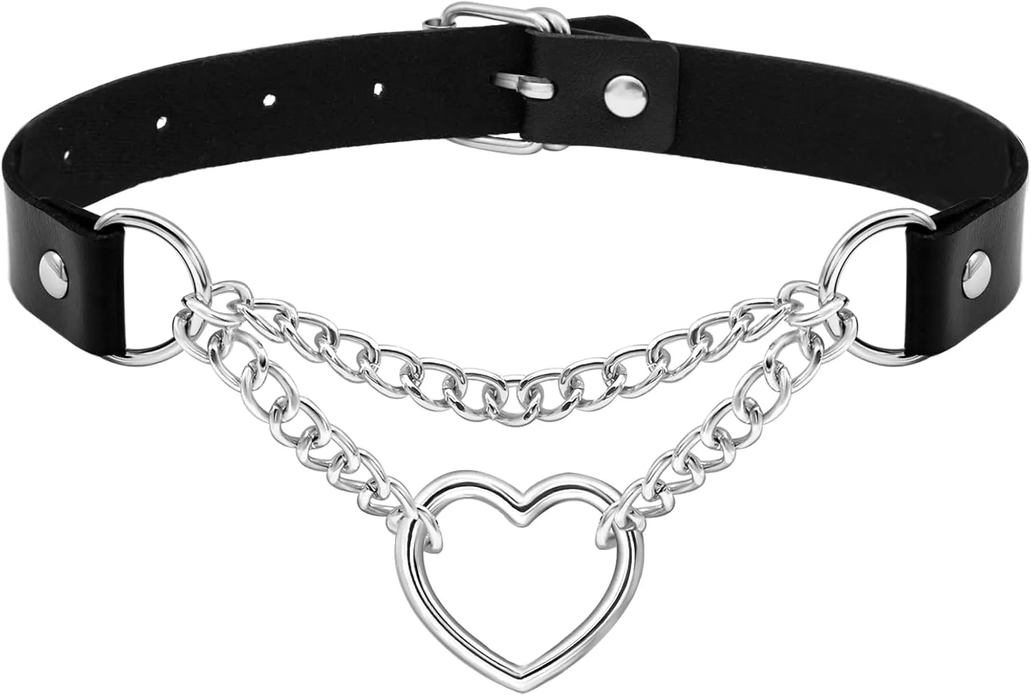 Ronglry Black Velvet Choker Necklace for Women - Adjustable Layered Goth Chokers for Party, Cosplay & Gift