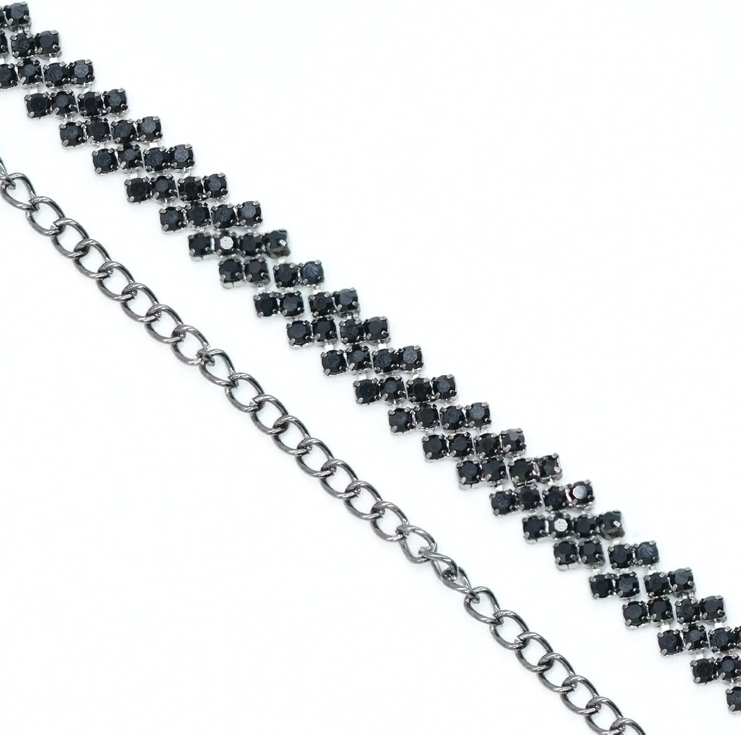 Ronglry Rhinestone Choker Necklace for Women Silver Diamond Choker Necklaces for Women Sparkly Crystal Rhinestone Necklace for Women Silver Chokers for Women Party Prom Wedding Jewelry Accessories
