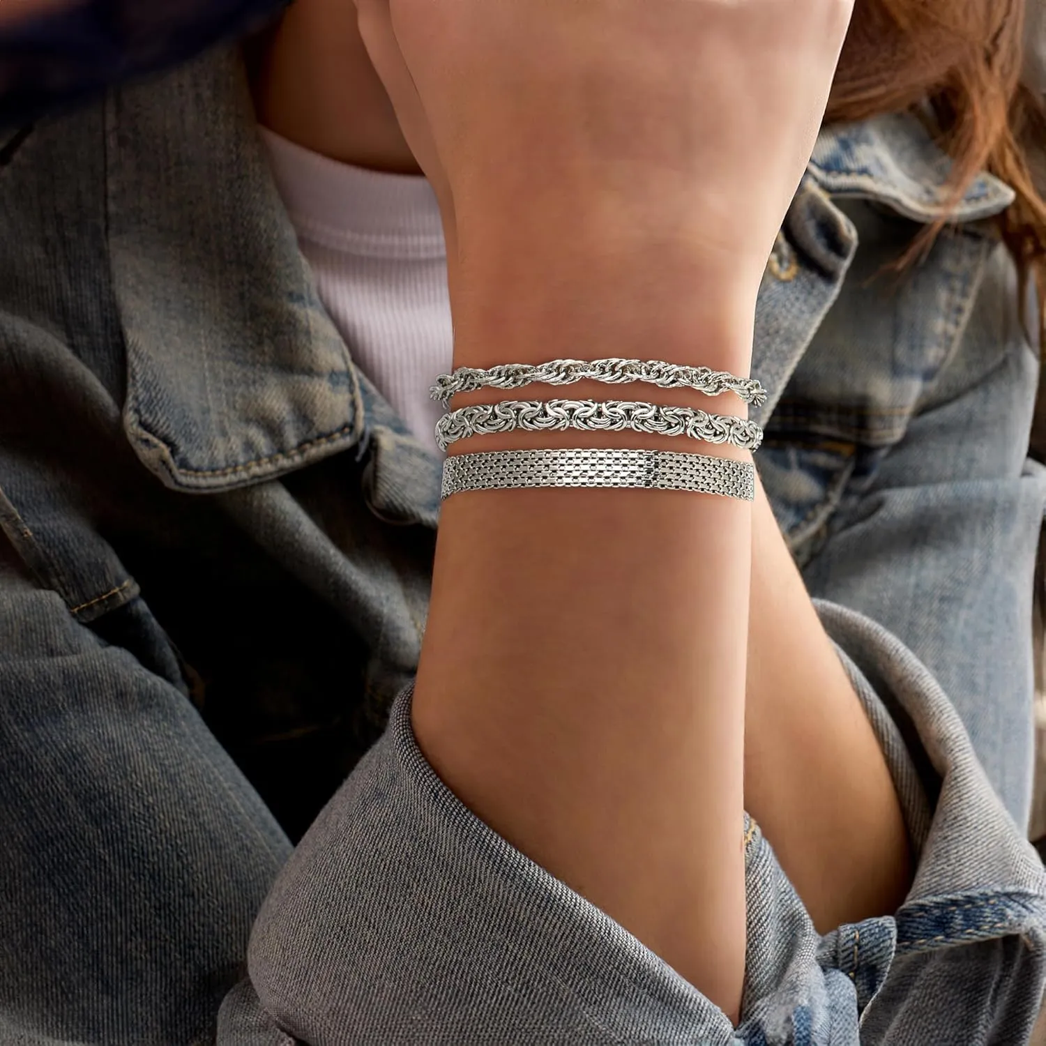 Ross-Simons Jewelry Set: 3 Link Bracelets