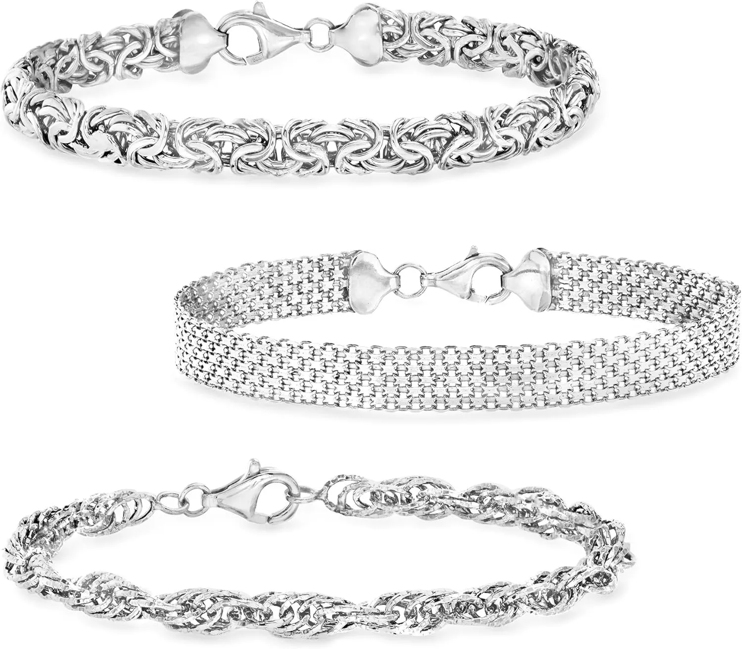 Ross-Simons Jewelry Set: 3 Link Bracelets