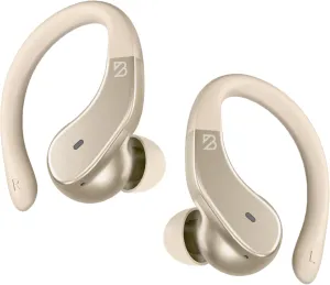 Runner 40 - Secure-Fit Wireless Earbuds for Small Ears, Running Bluetooth Earphones for Women and Men, Gold Deep Bass Wrap Around Earbuds for Small Ear Canals with EarHooks, Light Over The Ear Buds