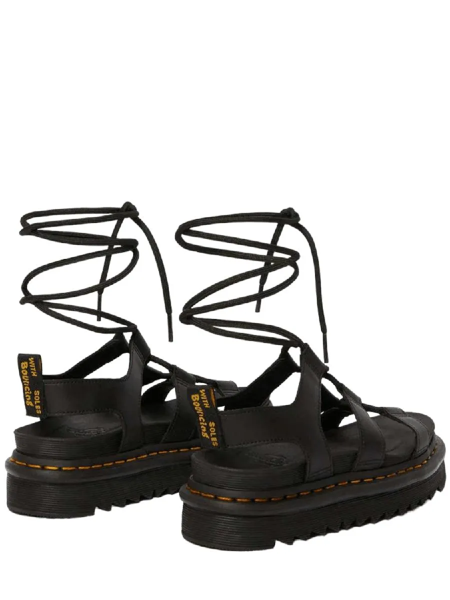 Sandali nartilla in pelle con lacci